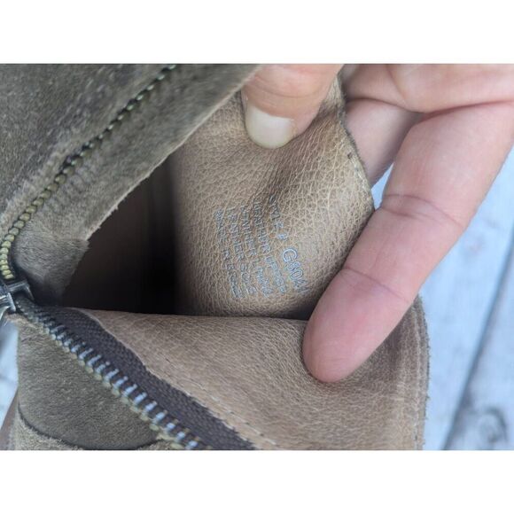 Madewell The Brenner‎ Stacked Heel Ankle Boots women's size 7 brown leather - Picture 8 of 10